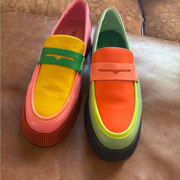 Charlotte Stone Adam lug sole penny loafers in Solimar color Women’s 15 - Picture 8 of 10